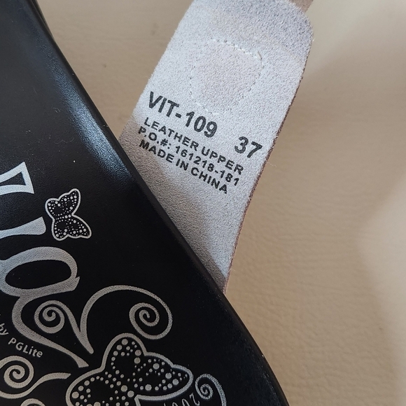 Alegria Vita White VT-109 Leather Women's Slide Sandals Shoes size 37 (7_7.5) - Picture 4 of 6